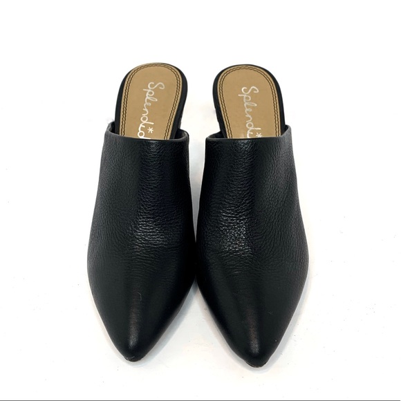 ❗️S O L D❗️◾️SPLENDID Black Pebbled Leather Mule - Picture 5 of 13